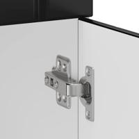 Keuken onderkast Lucca bewerkt hout zwart - thumbnail