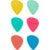 Fender Offset Picks Multi-color plectrums (set van 6) - thumbnail