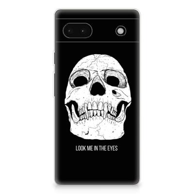 Silicone Back Case Google Pixel 6A Skull Eyes Silicone Back Case Google Pixel 6A Skull Eyes