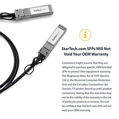StarTech.com Cisco SFP-H10GB-CU1M compatibel SFP+ - 10GbE - DAC Twinax kabel passief - 3 m