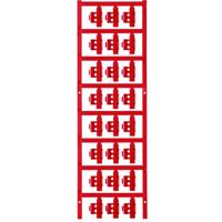 Weidmüller 1805790000 SFC 2/21 NEUTRAL RT Kabelmarkeringdrager Montagemethode: Vastklemmen Markeringsvlak: 4.10 x 21 mm Rood Aantal markeringen: 120 120 stuk(s) - thumbnail