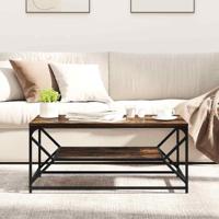 Salontafel Gerookt eiken 90 x 50 x 40 cm - thumbnail