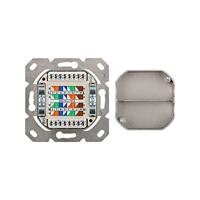 RJ45 Wandcontactdoos Opbouw - 2x RJ45 - CAT6 - Incl. Afdekraam - Afgeschermde Netwerkdoos - 10 Gigabit - Wit - thumbnail