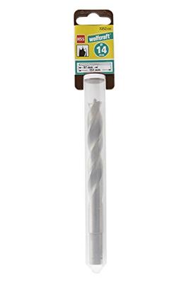 Wolfcraft Houtspiraalboor | HSS Prof | Ø14 x 160mm | 1 stuk - 7252000 Wolfcraft Houtspiraalboor | HSS Prof | Ø14 x 160mm | 1 stuk - 7252000