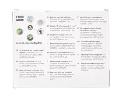 Gardena Smart Power Adapter - Weatherproof, App Timer Function, Smart Garden Implementation.