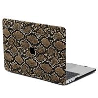 Lunso MacBook Pro 13 inch M1/M2 (2020-2022) cover hoes - case - Snake Pattern Brown - thumbnail