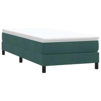 Boxspring zonder matras fluweel donkergroen 80x220 cm - thumbnail