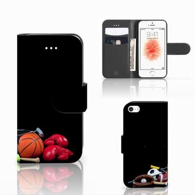 Apple iPhone 5 | 5s | SE | Wallet Case | met Pasjes | Sports Apple iPhone 5 | 5s | SE | Wallet Case | met Pasjes | Sports