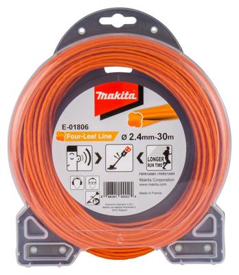 Makita Accessoires e-01806 | maaidraad | 2,4x30mtr | oranje - e-01806 Makita Accessoires e-01806 | maaidraad | 2,4x30mtr | oranje - e-01806
