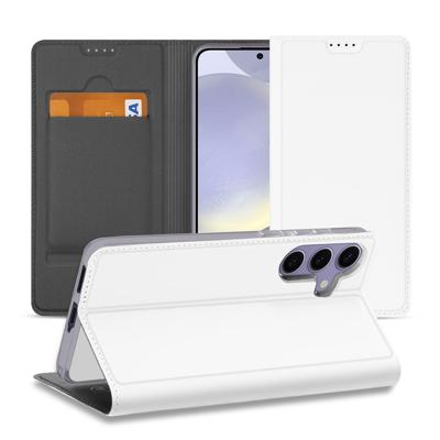 Stand Case Hoesje Samsung Galaxy S24 Plus Wit met Pashouder Stand Case Hoesje Samsung Galaxy S24 Plus Wit met Pashouder