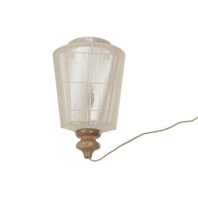 Muurlamp Home ESPRIT Bruin Beige 60 W Natuurlijk Stads 220 V 34 X 18 X 55 CM