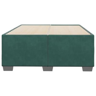 Bedframe zonder matras 120x200 cm fluweel donkergroen
