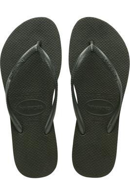 Havaianas Slim green olive Groen maat 3536