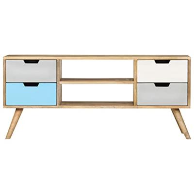 Tv-meubel 110x35x48 cm massief mangohout
