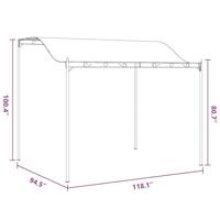 Zonneluifel 180 g/m 3x2,4 m taupe - thumbnail