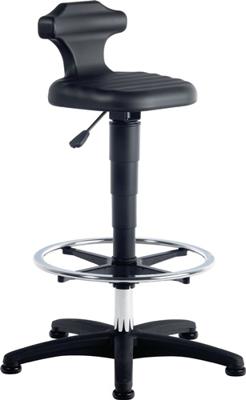 Zit-/stastoel | integraalschuim | zithoogteverstelling 510-780 mm | met voetring | 1 stuk - 9419-2000