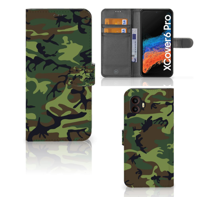 Samsung Galaxy Xcover 6 Pro | Telefoon Hoesje | Army Dark Samsung Galaxy Xcover 6 Pro | Telefoon Hoesje | Army Dark
