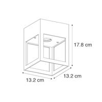 QAZQA Moderne plafondlamp zwart - Cela - thumbnail