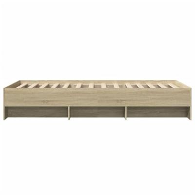 Bedframe zonder matras hout sonoma eikenkleurig 75x190 cm