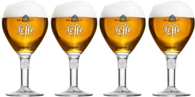 Leffe Bierglazen - 330 ml - 4 stuks