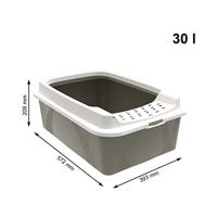 Kattenbak met randen - ROTHO MYPET - BONNIE - 57,2 x 39,3 x 20,9 cm - Cappuccino - thumbnail