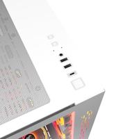 Mred - PC Gamer ATX - White RGB Crystal Sea - thumbnail