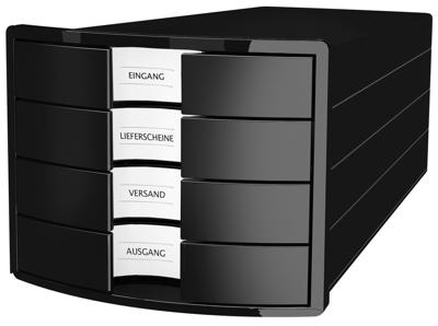 HAN IMPULS 2.0 1012-13 Ladebox Zwart DIN A4, DIN C4 Aantal lades: 4
