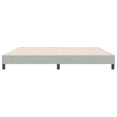 Boxspring zonder matras fluweel lichtgrijs 180x210 cm Boxspring zonder matras fluweel lichtgrijs 180x210 cm