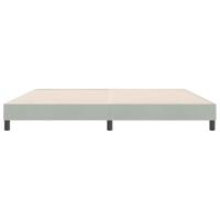 Boxspring zonder matras fluweel lichtgrijs 180x210 cm - thumbnail