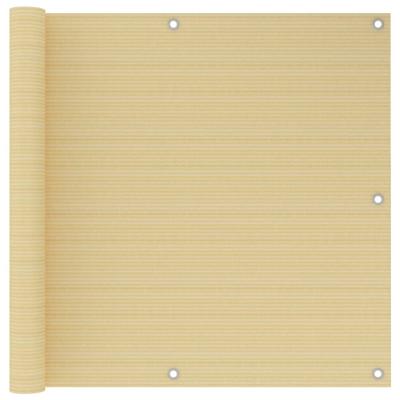 VidaXL Balkonscherm 90x300 cm hdpe beige VidaXL Balkonscherm 90x300 cm hdpe beige