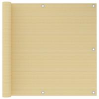 VidaXL Balkonscherm 90x300 cm hdpe beige - thumbnail