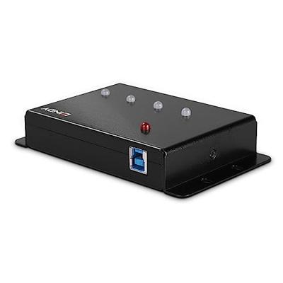 LINDY 443492 USB 3.2 Gen 1-hub 4 poorten Zwart