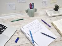 Pilot intrekbare roller FriXion Ball Clicker 2 Go, medium punt, 0,7 mm, blister met 4 stuks - thumbnail