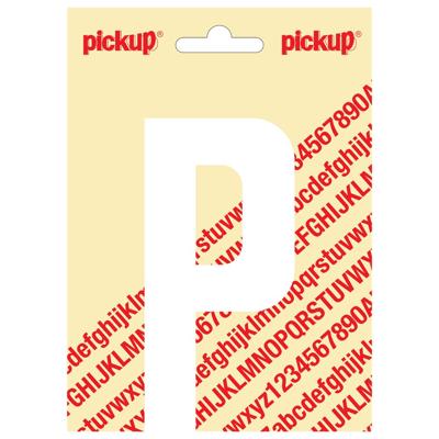 Plakletter Nobel Sticker witte letter P wit Pickup - Pickup Plakletter Nobel Sticker witte letter P wit Pickup - Pickup