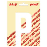 Plakletter Nobel Sticker witte letter P wit Pickup - Pickup - thumbnail