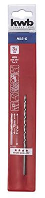 kwb 217035 HSS Spiraalboor 3.5 mm Gezamenlijke lengte 112 mm DIN 340 Cilinderschacht 1 stuk(s)