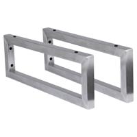 Differnz ophangbeugel voor wastafel 2.5 x 44 x 15 cm RVS - thumbnail