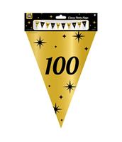 Classy Vlaggenlijn 100 Jaar Zwart/Goud (10m) - thumbnail