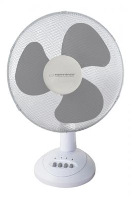 Esperanza EHF003WE, 12 '' bureauventilator, wit en grijs
