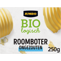 Jumbo Biologisch Roomboter Ongezouten 250 g - thumbnail