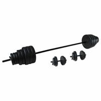 Tunturi Halterset l 50 kg l Dumbellset met 1 lange en 2 korte stangen - thumbnail