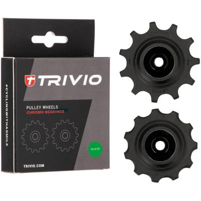 Trivio - derailleurwieltjes 11/11t chromo lagers Trivio - derailleurwieltjes 11/11t chromo lagers