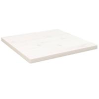 Tafelblad vierkant 60x60x2,5 cm massief grenenhout wit - thumbnail