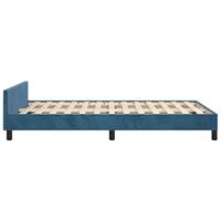 Bedframe zonder matras 120x190 cm fluweel donkerblauw - thumbnail