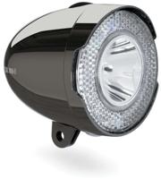AXA koplamp 706 B Retro 15 lux led batterij chroomzwart - thumbnail