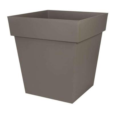 Bloempot EDA Tuscan Taupe Plastic Vierkant Ø 50 cm (49,5 x 49,5 x 52,5 cm)