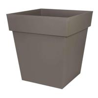 EDA Toscane vierkante pot - 50 cm - 87 L - Taupe - thumbnail
