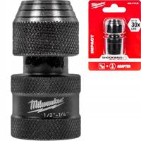 Milwaukee SchockWave™ Krachtdop Adapter ½" Vierkant - ¼" Zeskant - 4932471828 - thumbnail