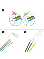 Strijkijzersnoer zilver 3 meter - thumbnail