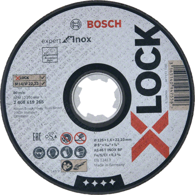 Bosch Accessories 2608619265 2608619265 Doorslijpschijf recht 125 mm 1 stuk(s) Inox Bosch Accessories 2608619265 2608619265 Doorslijpschijf recht 125 mm 1 stuk(s) Inox